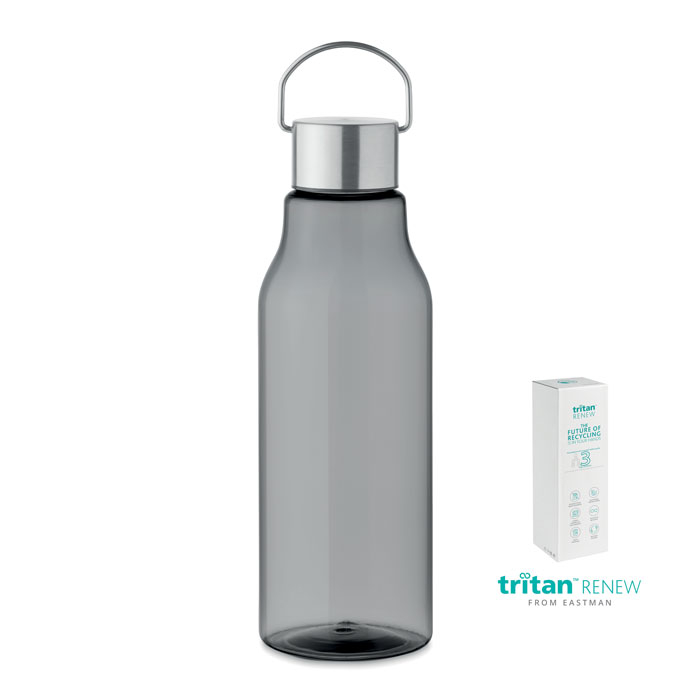 Bouteille 800ml personnalisable SOUND Tritan Renew™ gris transparent
